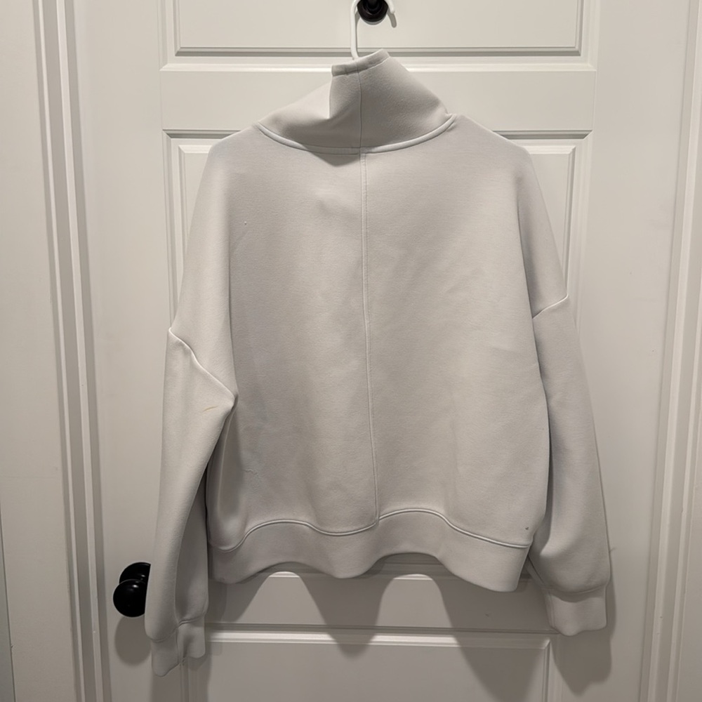 CALIA by Carrie Underwood Off-White Half-Zip Sweatshirt - Picture 2 of 4